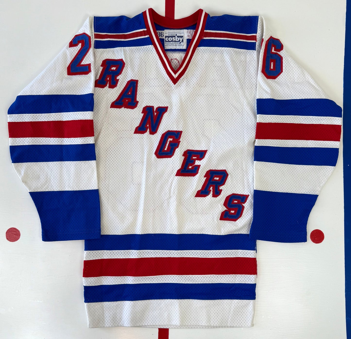 New York Rangers 1980-1984 Dave Maloney NHL Hockey Jersey (36/Small)