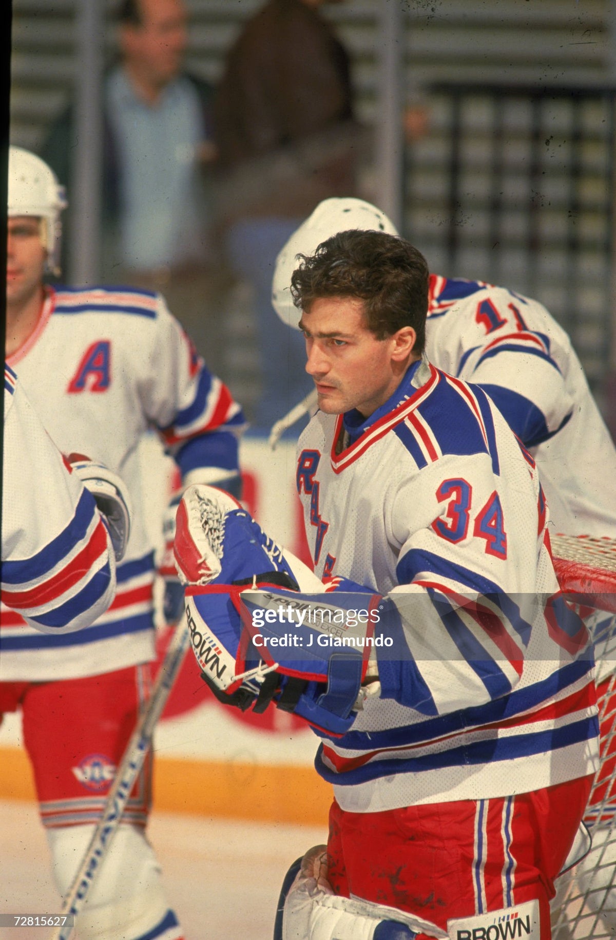 New York Rangers John Vanbiesbrouck 1981-1986 NHL Hockey Jersey (46/Medium)