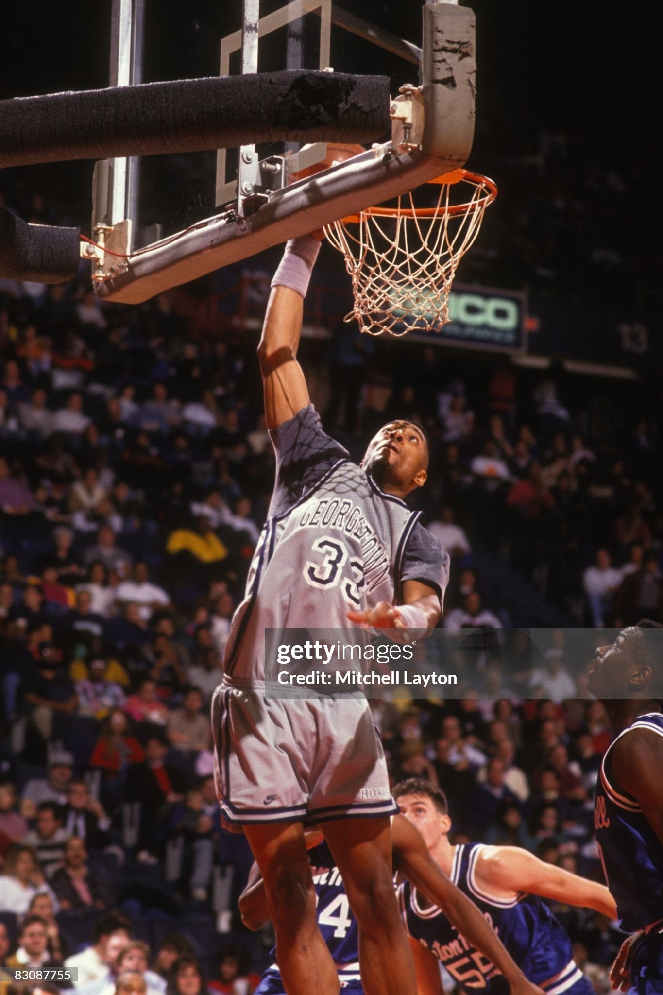 Georgetown Hoyas Alonzo Mourning 1991-1992 College Basketball Jersey (44/Large)