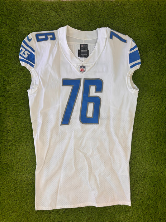 Detroit Lions 2019 Drew Forbes Game Worn NFL Football Jersey (46/Large)