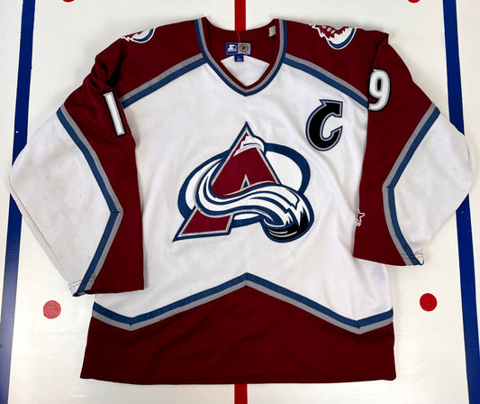 Colorado Avalanche 1995-1996 Joe Sakic NHL Hockey Jersey (Large)