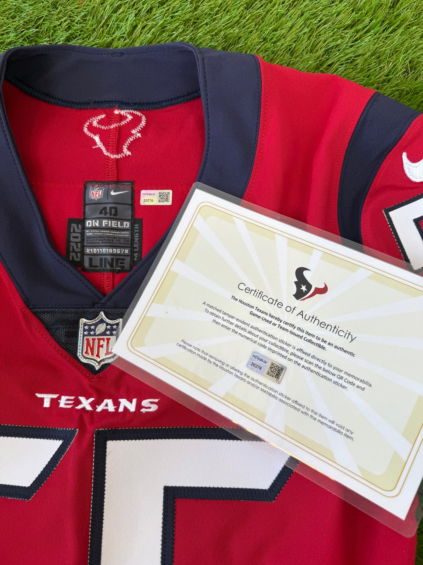 Houston Texans Jerry Hughes 2022 Alternate NFL Football Jersey (40/Medium)