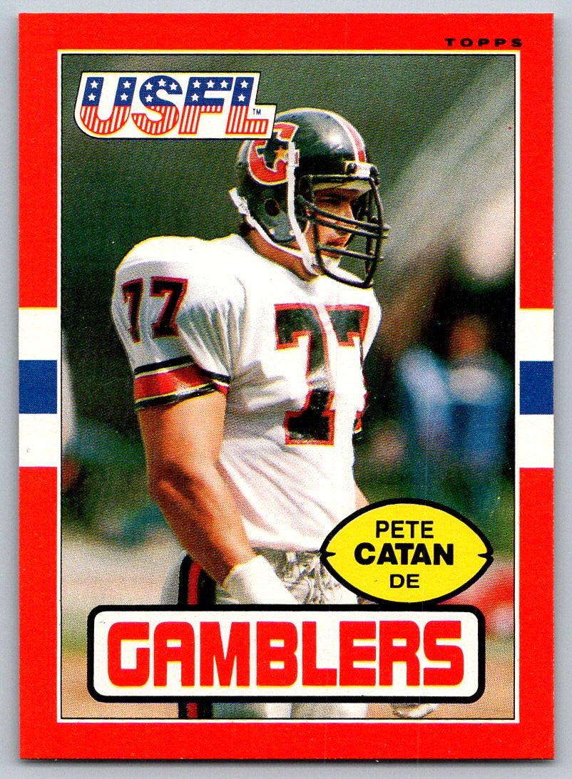 Houston Gamblers Pete Catan 1985 USFL Football Jersey (46/Large)