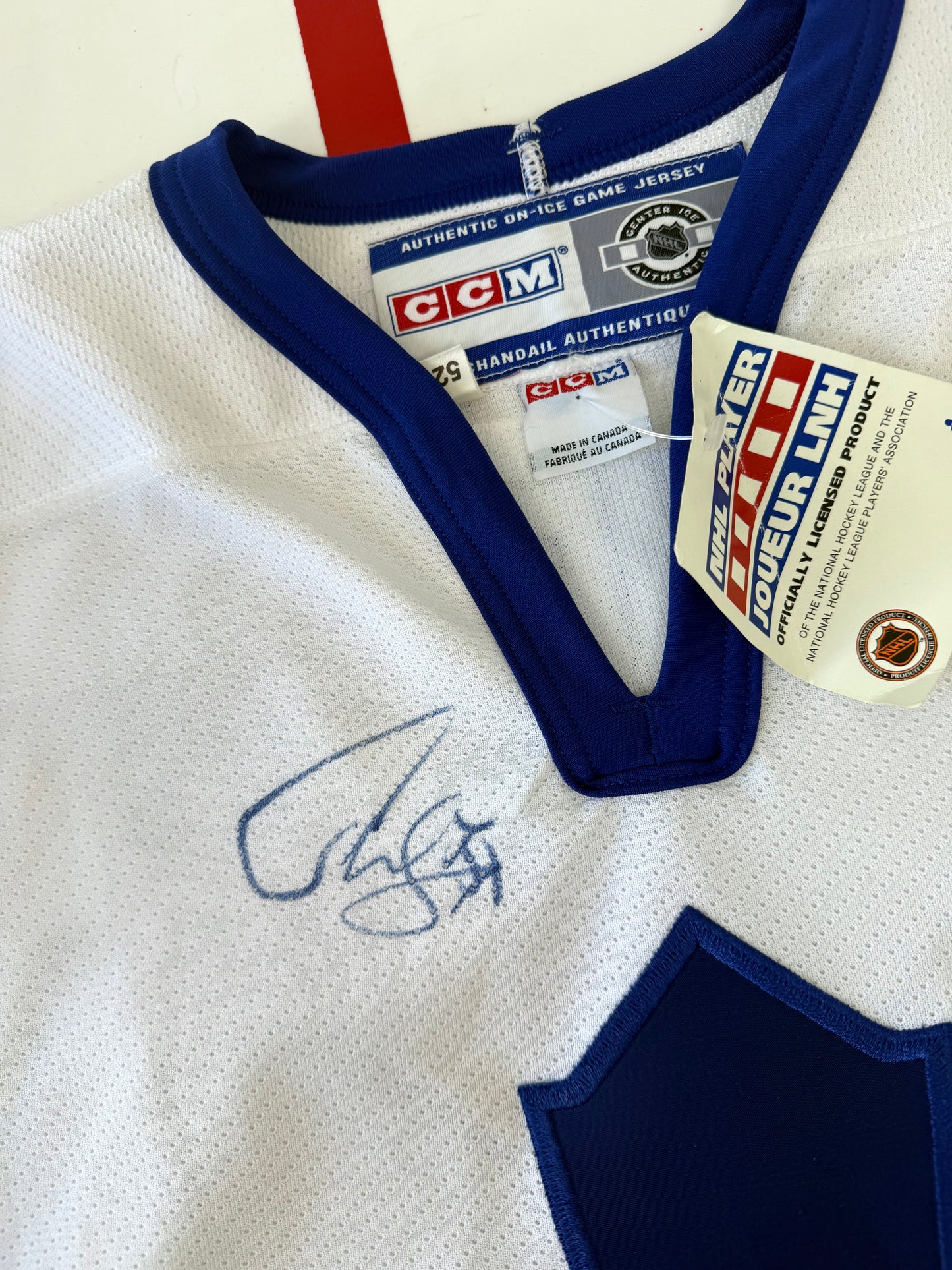 Toronto Maple Leafs Curtis Joseph 2000-2002 Signed NHL Hockey Jersey (52/XL)