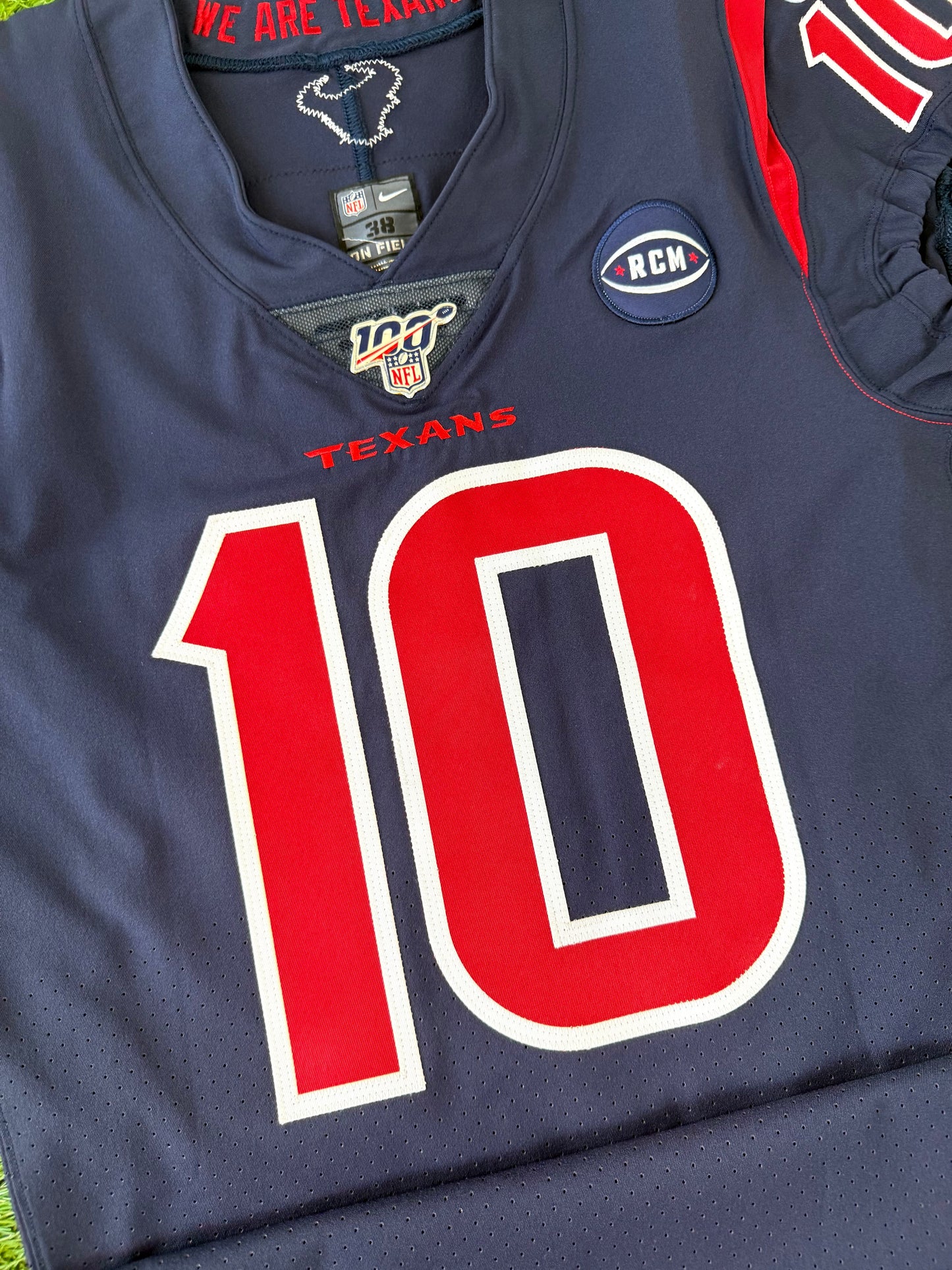 Houston Texans DeAndre Hopkins Signed 2019 Color Rush NFL Football Jersey (38/Medium)