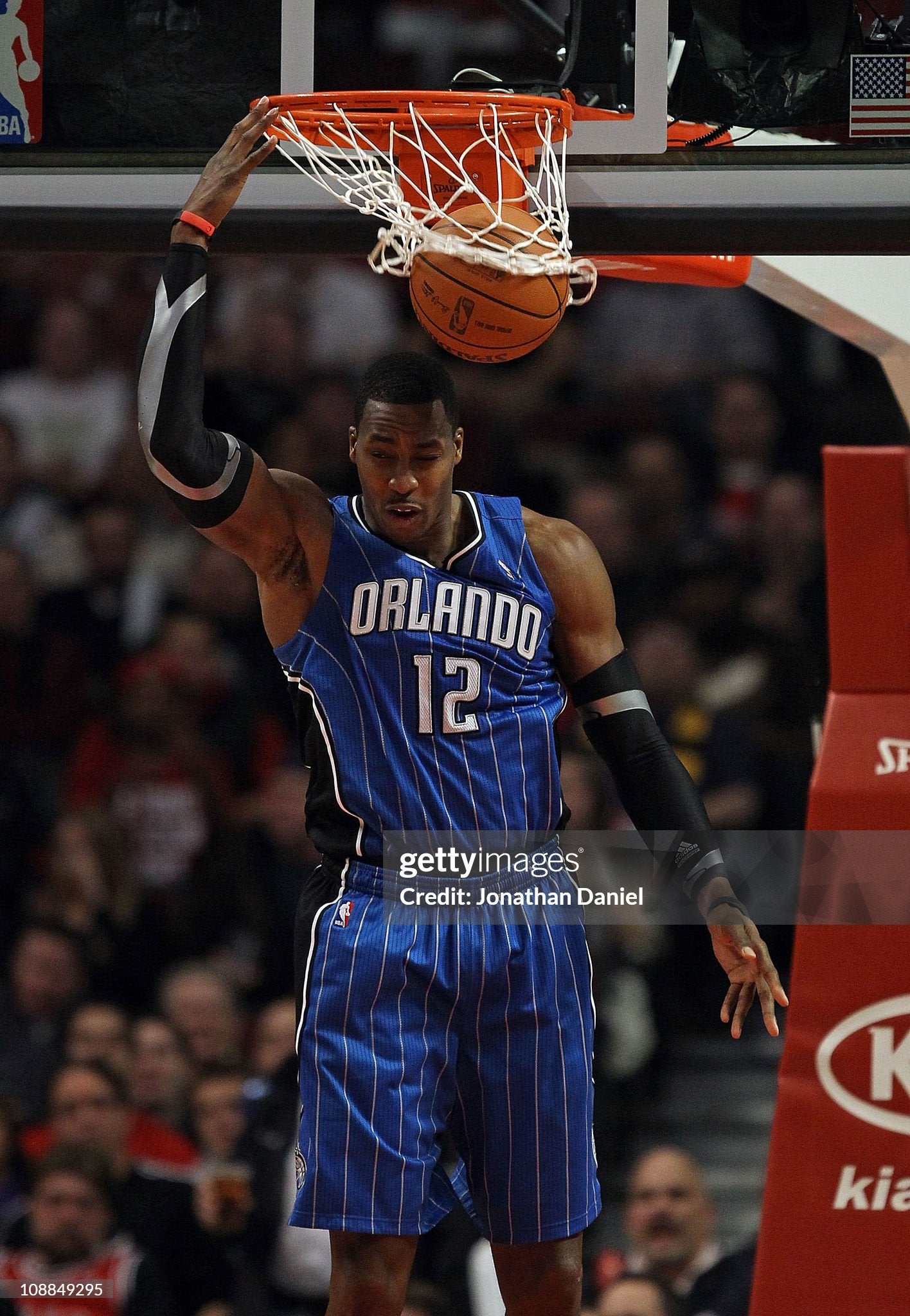 Orlando Magic Dwight Howard 2011-2012 Team Issued NBA Basketball Jersey (XXL)
