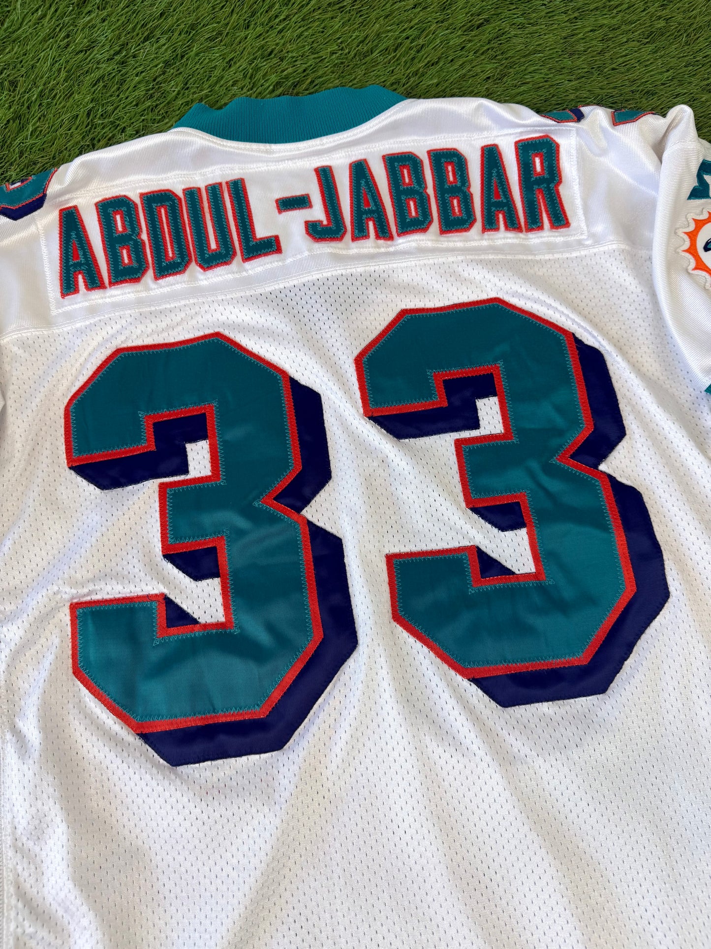 Miami Dolphins Karim Abdul-Jabbar 1997-1998 NFL Football Jersey (52/XL)