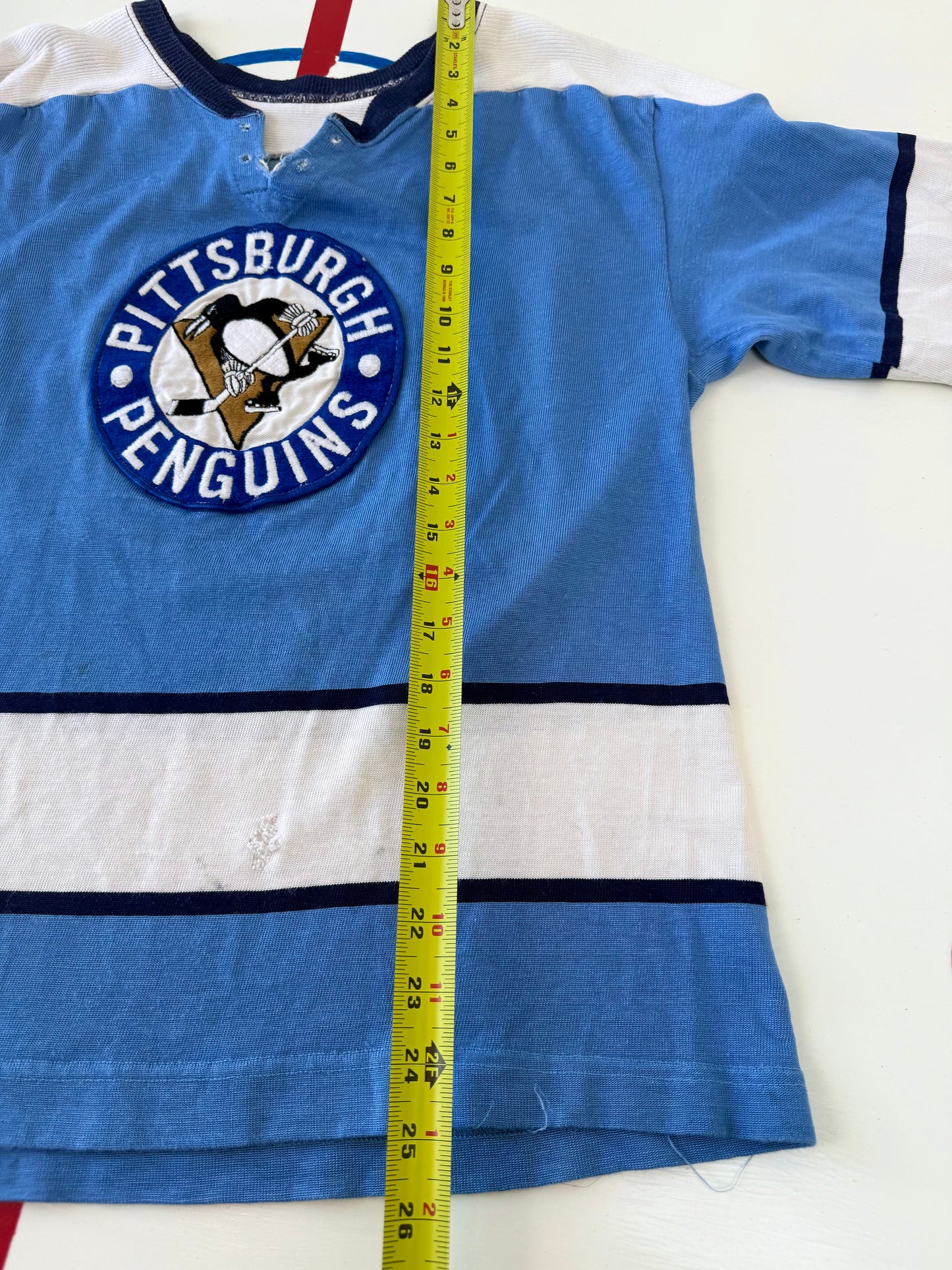 Pittsburgh Penguins 1969-1970 NHL Hockey Jersey (40/Small) and Game Worn 1968-69 Socks
