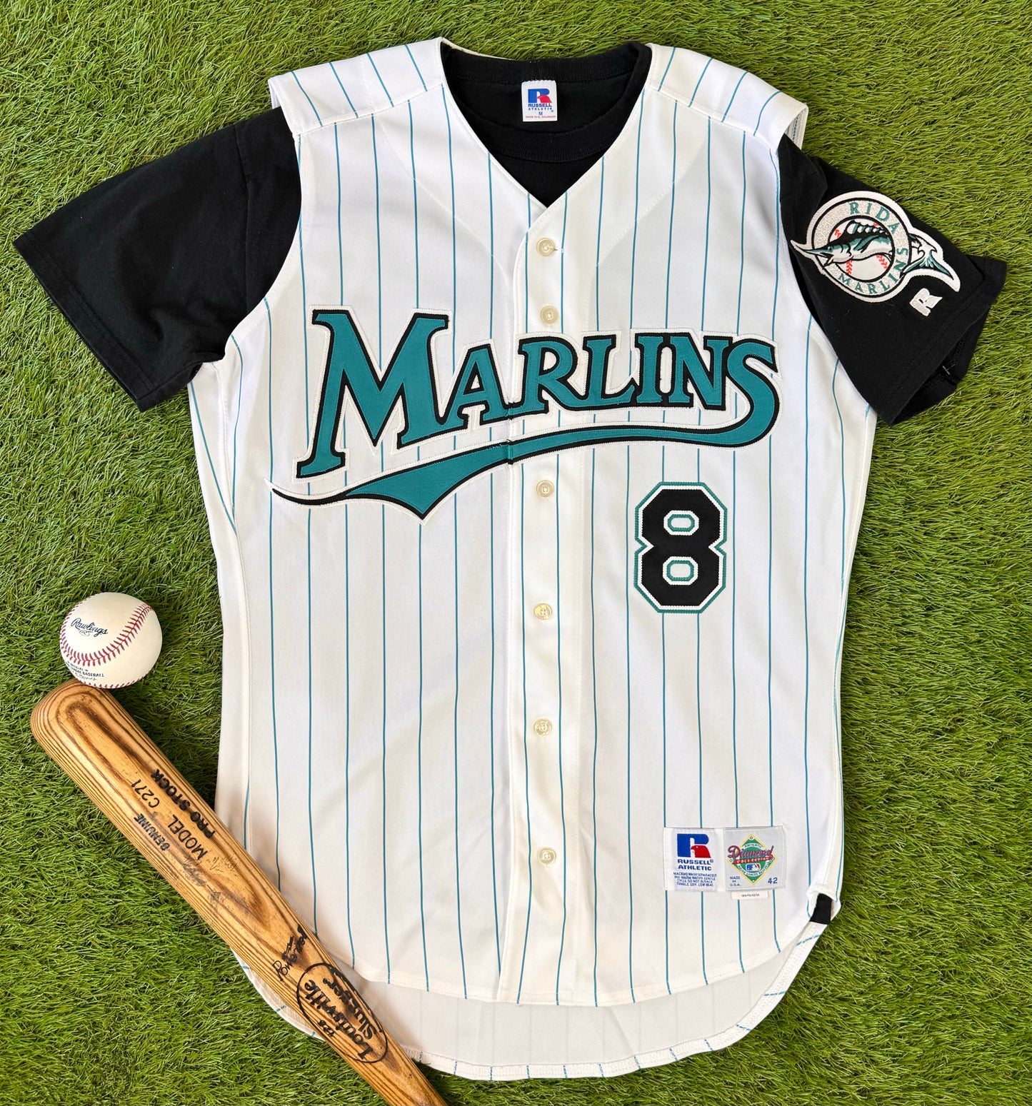 Florida Marlins 1995-1996 Andre Dawson MLB Baseball Vest Jersey and Undershirt (42/Medium/Large))