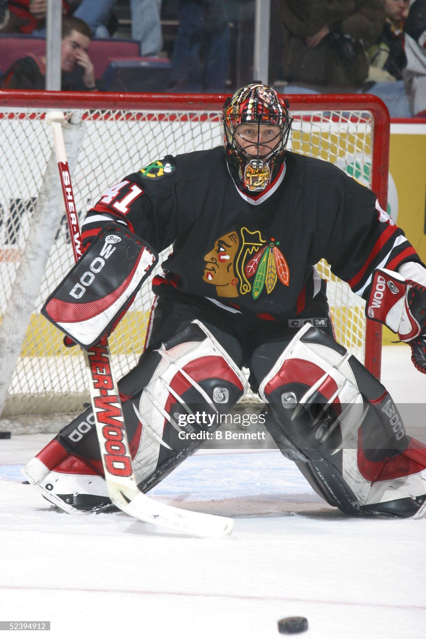 Chicago Blackhawks Jocelyn Thibault 2001-2004 Alternate NHL Hockey Jersey (46/Medium)