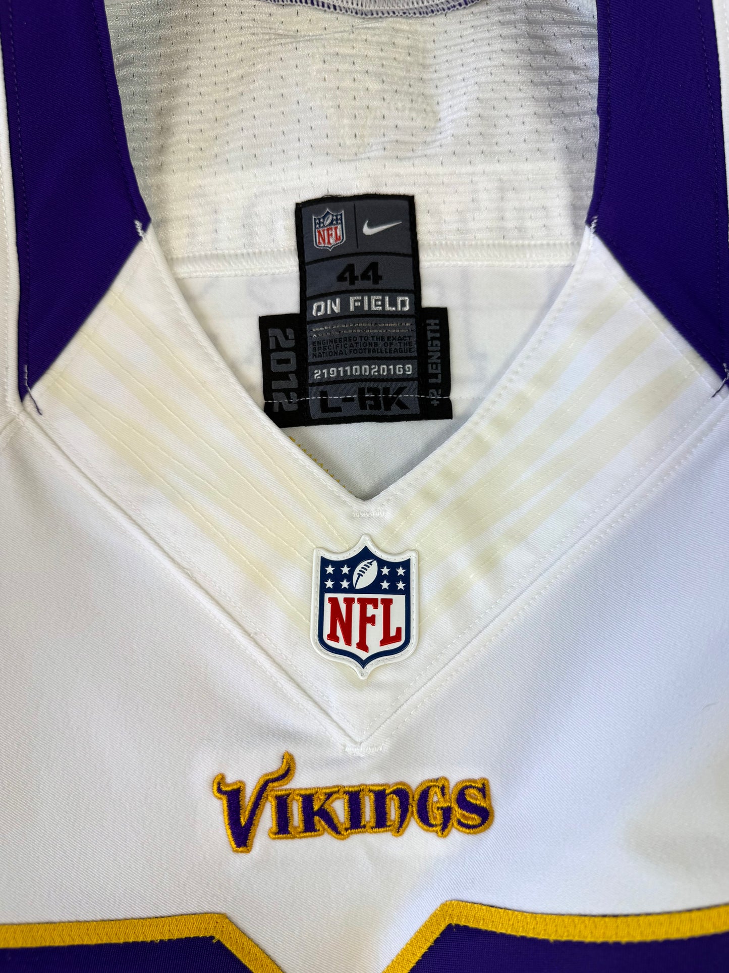 Minnesota Vikings Adrian Peterson 2012 NFL Football Jersey (44/Large)