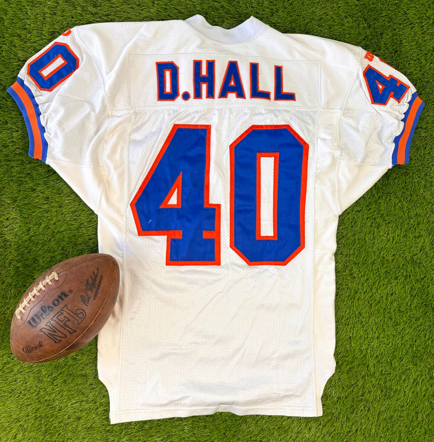 Denver Broncos Darryl Hall Game Worn 1994 NFL Football Jersey (46/Large)