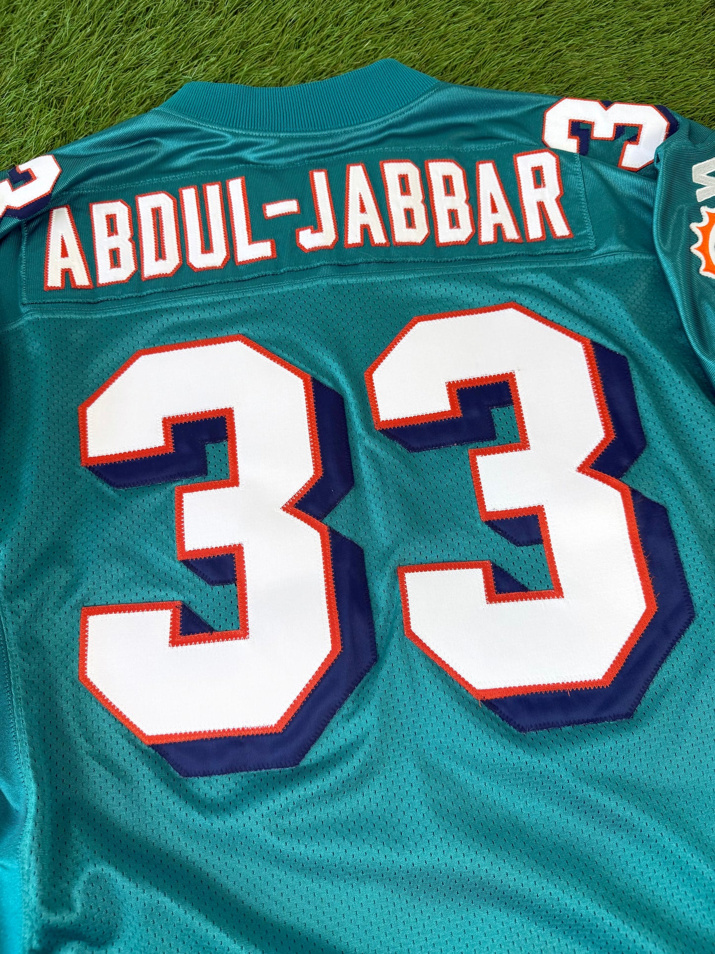 Miami Dolphins Karim Abdul-Jabbar 1997-1998 NFL Football Jersey (46/Medium)