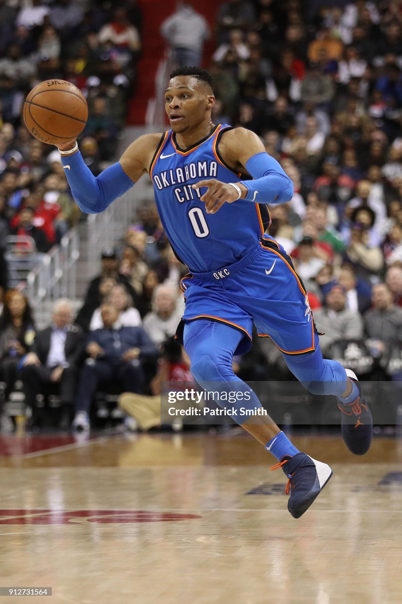 Oklahoma City Thunder Russell Westbrook 2017-2019 NBA Basketball Jersey (54/XXL)