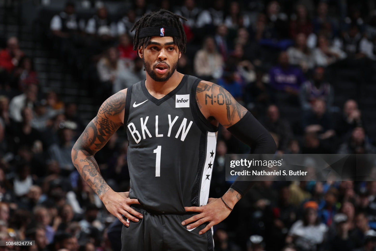 Brooklyn Nets D’Angelo Russell 2017-2019 Statement Edition NBA Basketball Jersey (54/XXL)