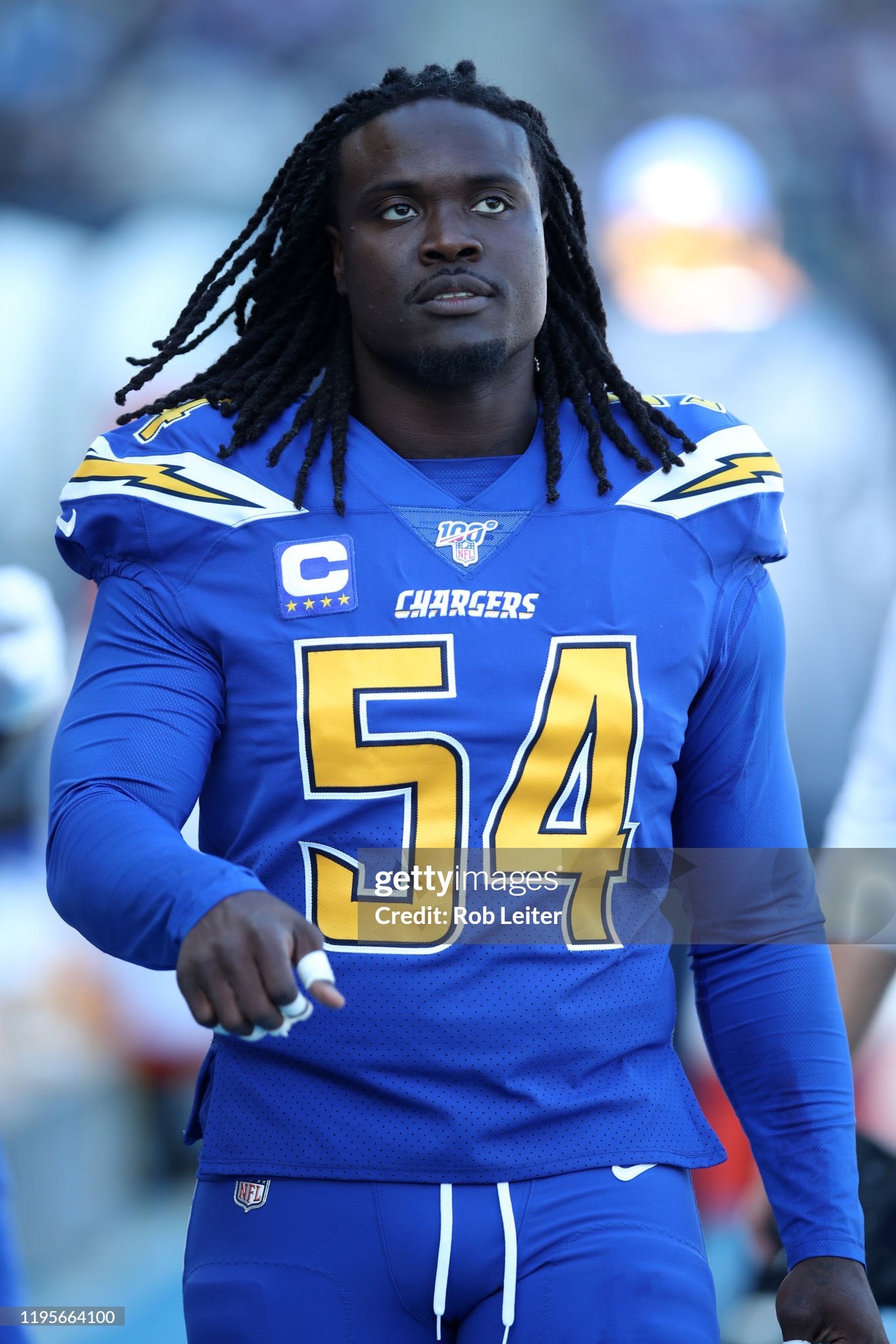 Los Angeles Chargers Melvin Ingram III 2019 Game Issued Alternate NFL Football Jersey (42/Medium)
