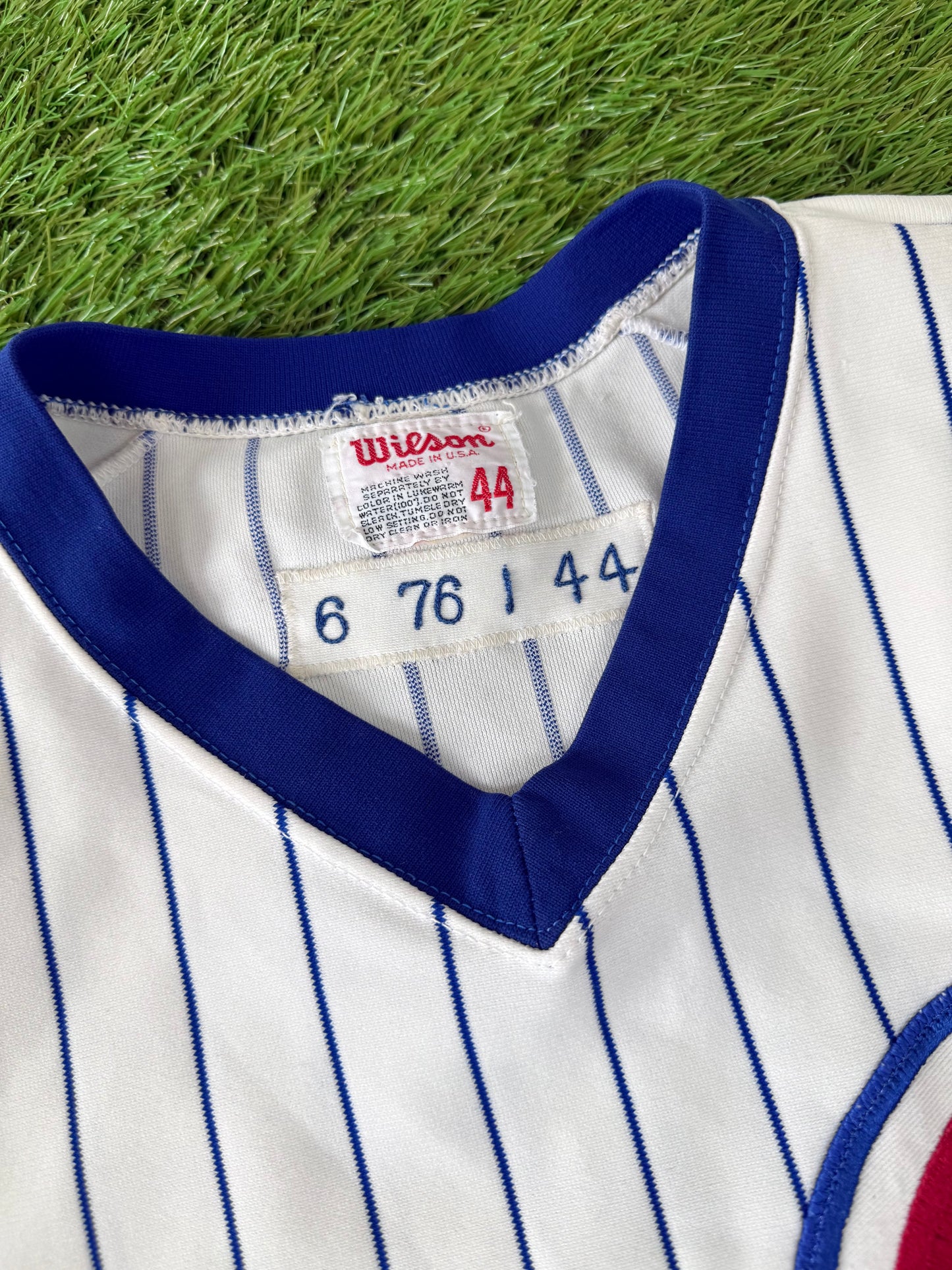 Chicago Cubs Tim Hosley 1976 Game Worn MLB Baseball Jersey (44/Large)