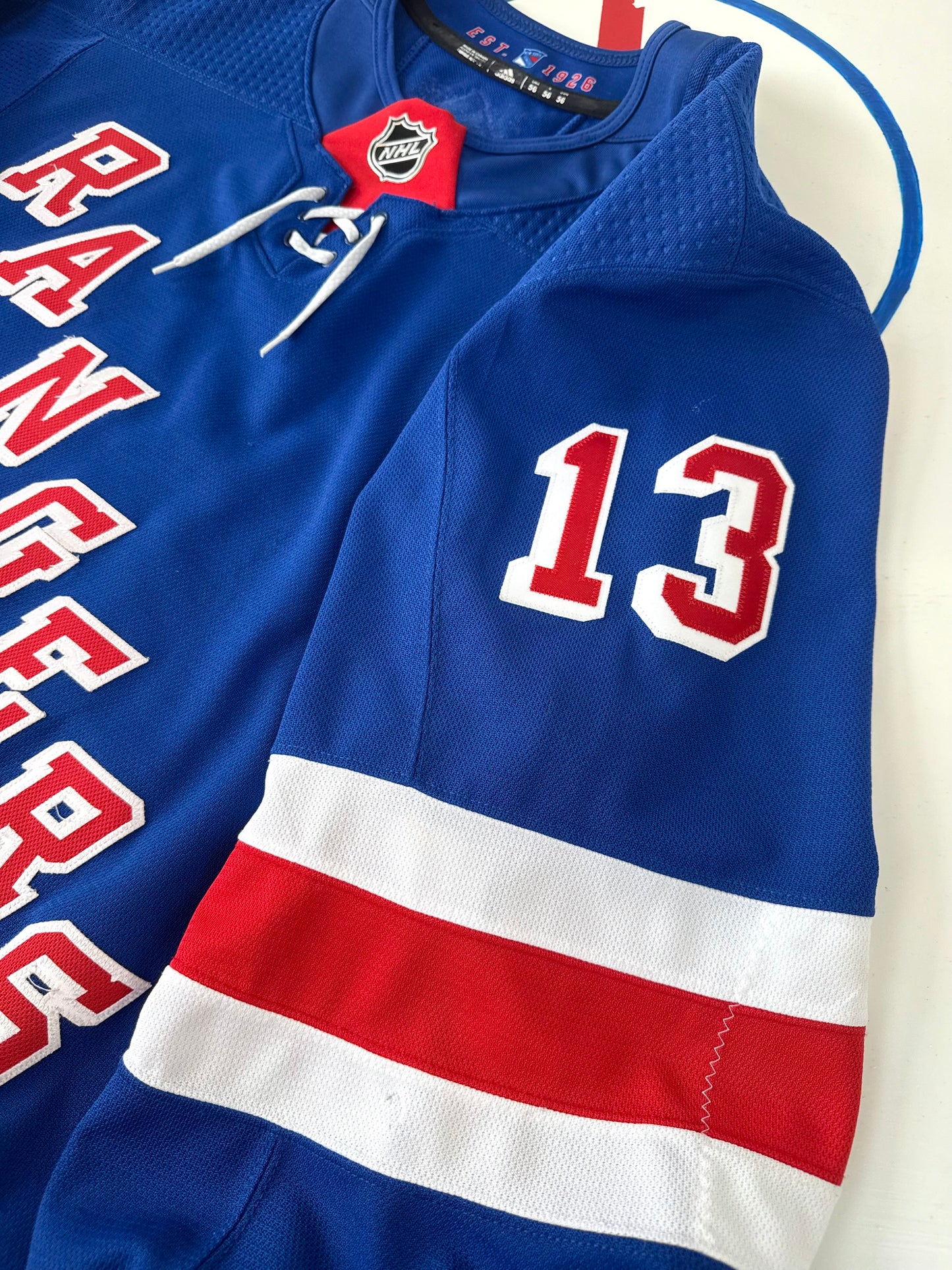 New York Rangers Alexis Lafrenière 2021-2024 NHL Hockey Jersey (56/XXL)