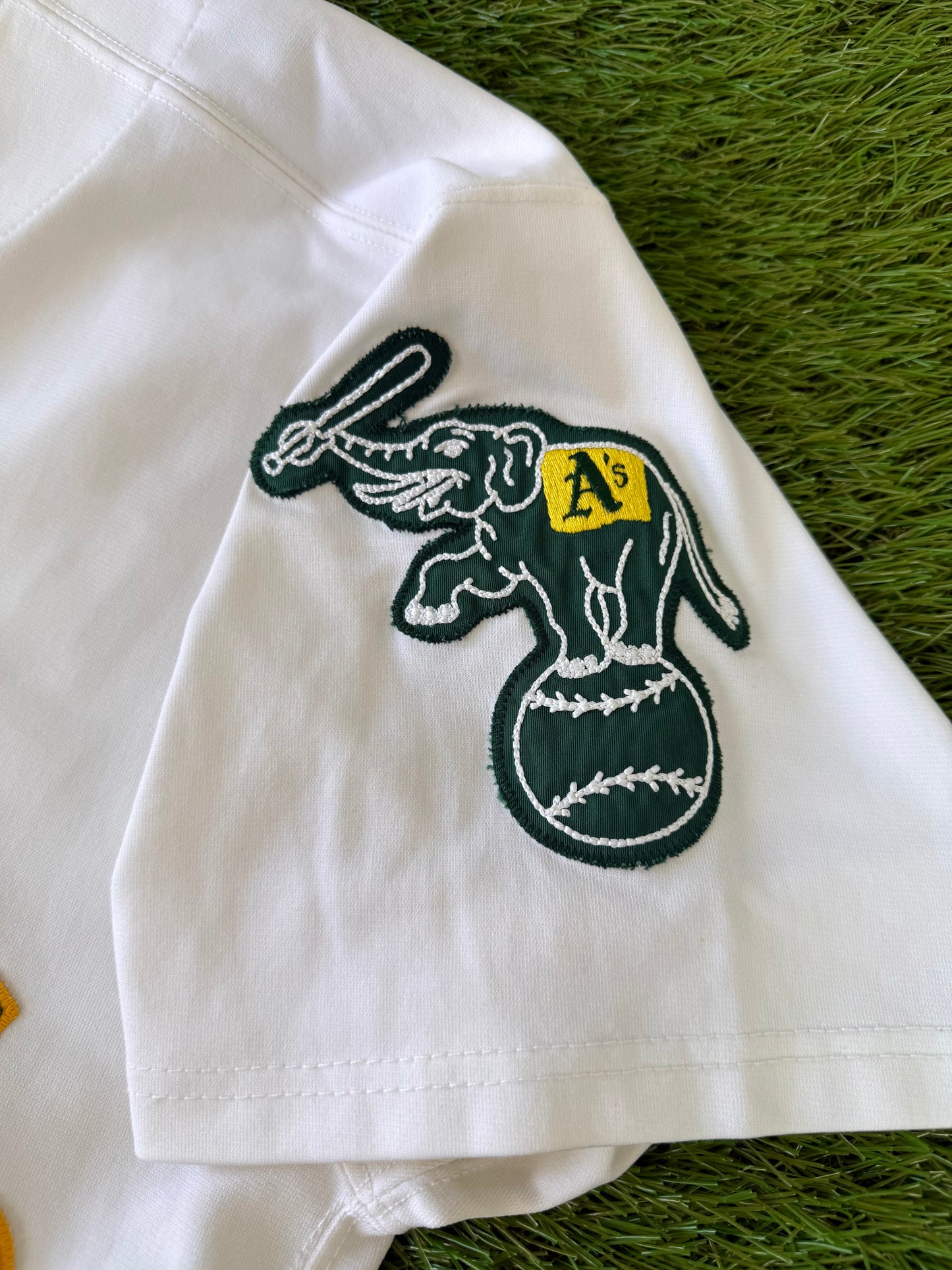 Oakland Athletics Rickey Henderson 1992 MLB Baseball Jersey (44/Large)