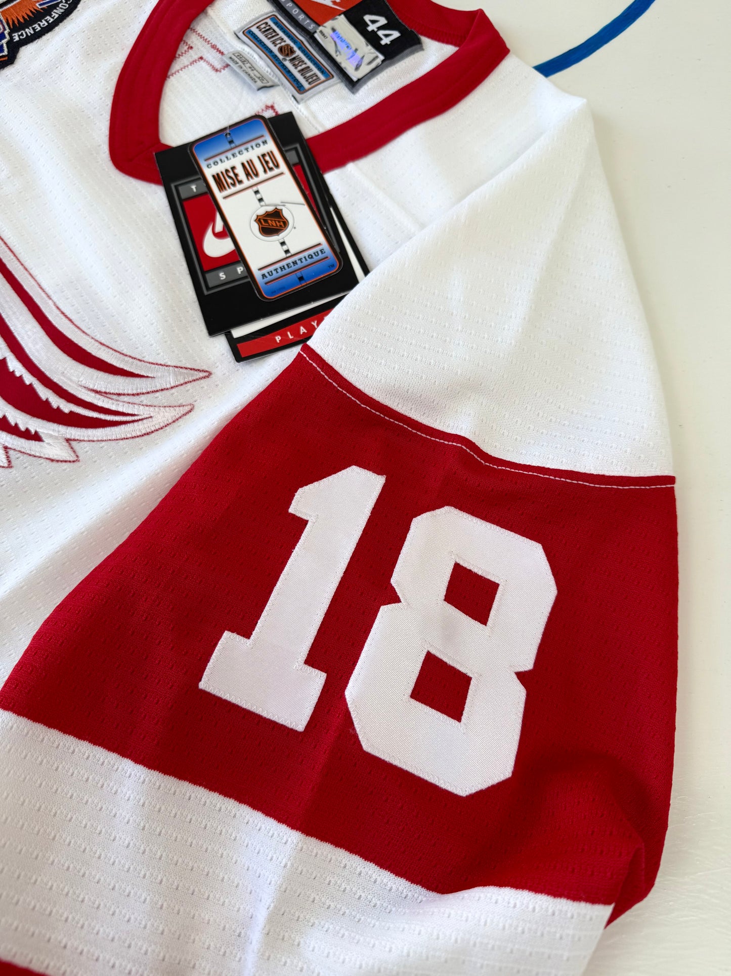 Detroit Red Wings Kirk Maltby Signed 1997 Stanley Cup Finals NHL Hockey Jersey (44/Small)