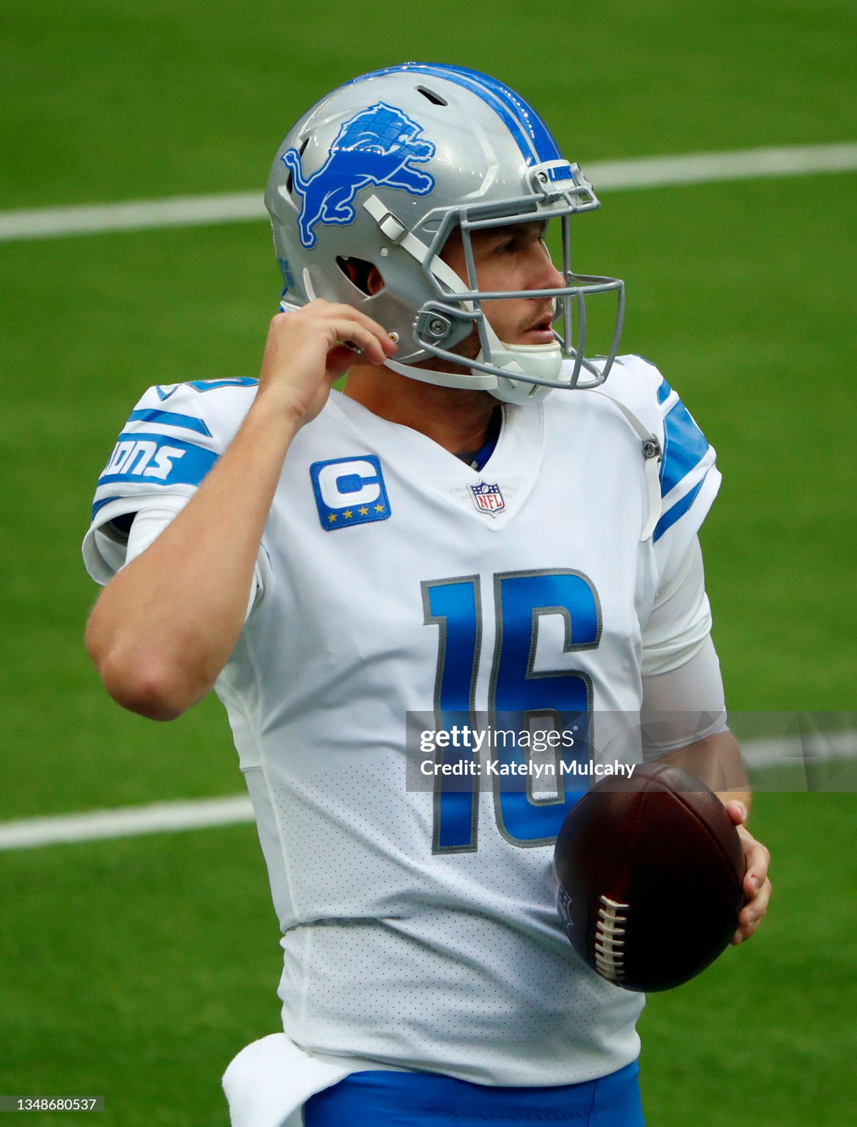 Detroit Lions Jared Goff 2021 NFL Football Jersey (40/Medium)