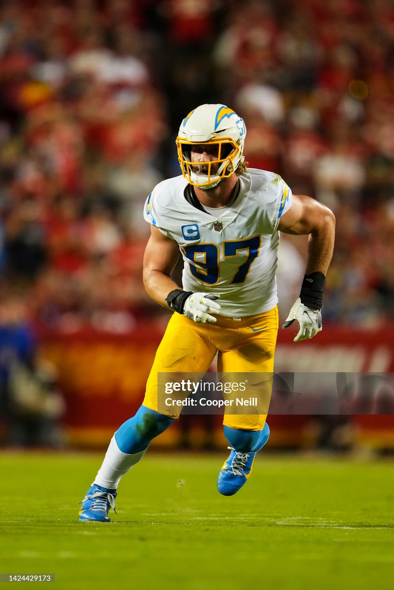Los Angeles Chargers Joey Bosa 2022 Team Issued NFL Football Jersey (44/Large)