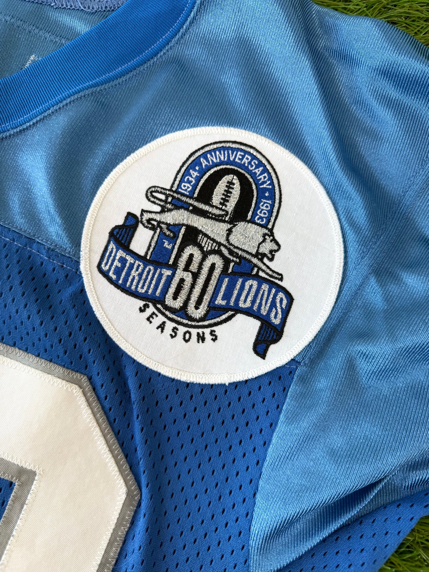 Detroit Lions Barry Sanders 1993 NFL Football Jersey (42/Medium)