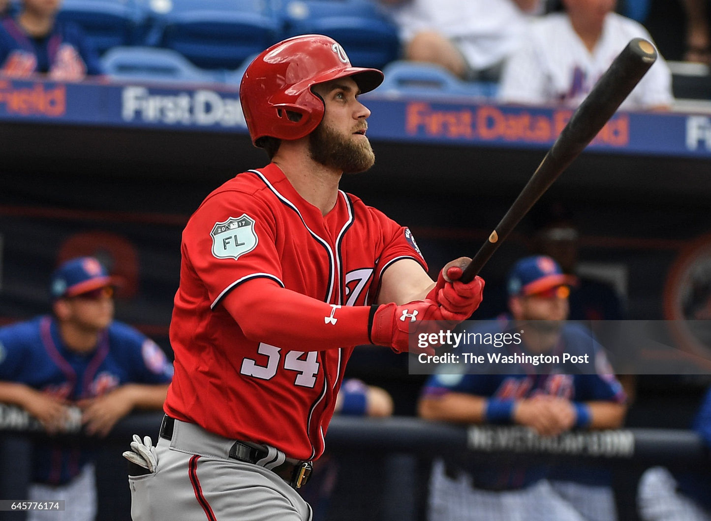 Washington Nationals Bryce Harper 2017 Spring Training MLB Baseball Jersey (48/XL)