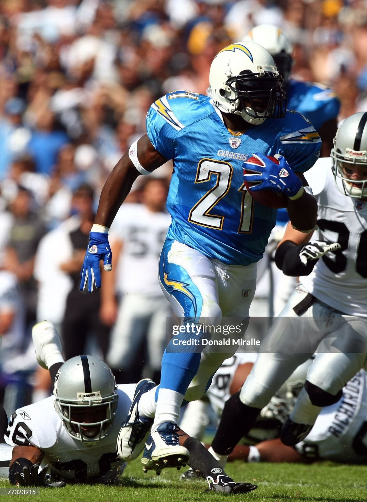 San Diego Chargers LaDainian Tomlinson 2007 NFL Football Jersey (52/XL)