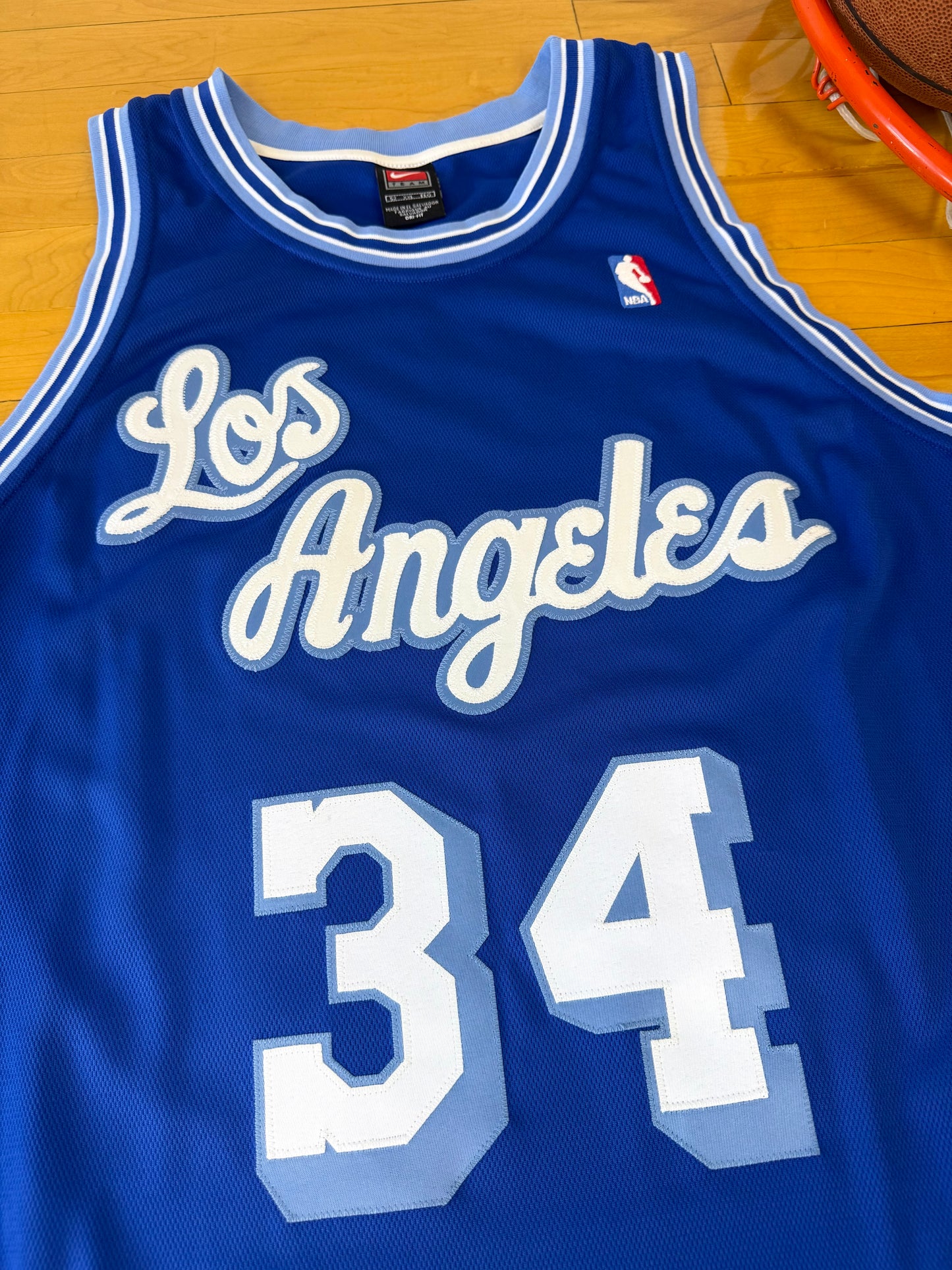 Los Angeles Lakers Shaquille O’Neal 2003-2004 Hardwood Classics NBA Basketball Jersey (52/XXL)
