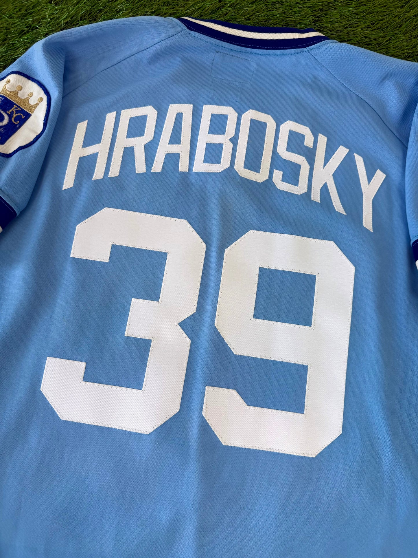 Kansas City Royals Al Hrabosky 1978-1979 Autographed MLB Baseball Jersey (42/Large)