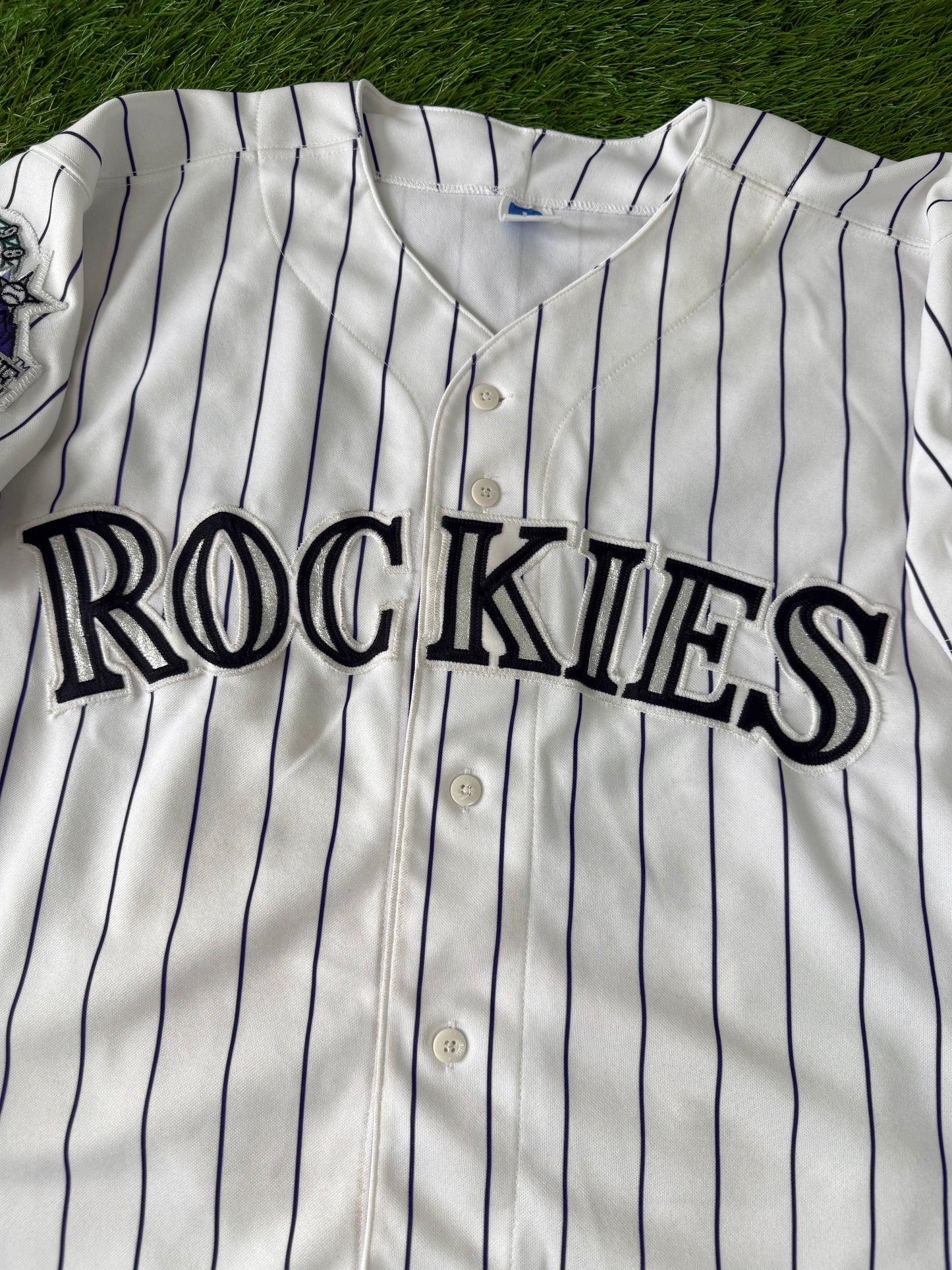 Colorado Rockies Larry Walker 1998 MLB Baseball Jersey (44/Large)