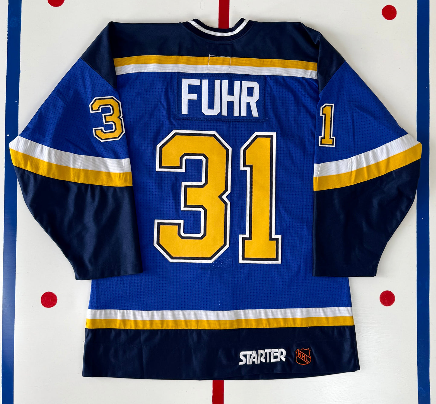 St. Louis Blues Grant Fuhr 1998-1999 NHL Hockey Jersey (48/Large)