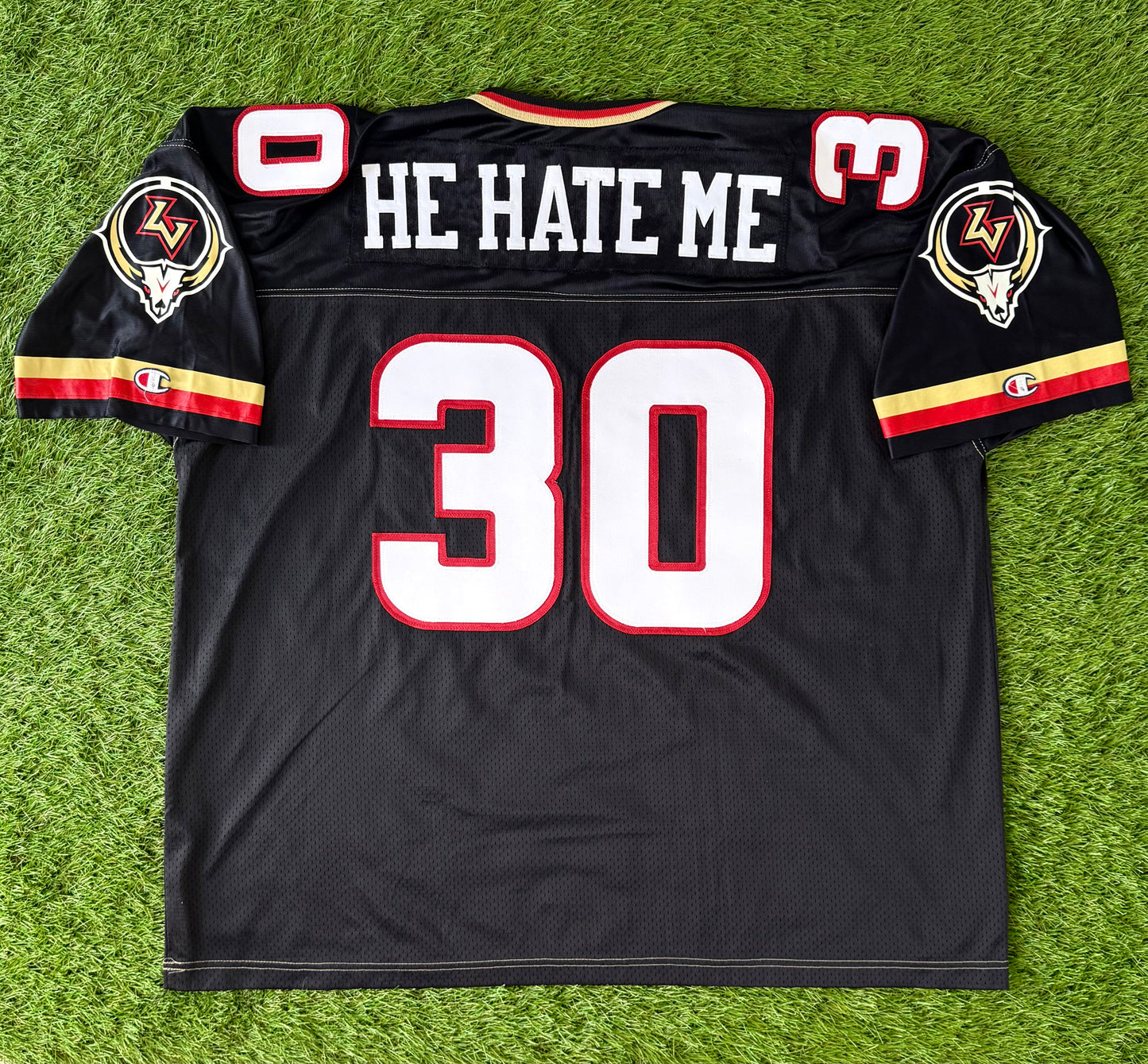 Las Vegas Outlaws Rod Smart “He Hate Me” 2001 XFL Football Jersey (52/XXL)
