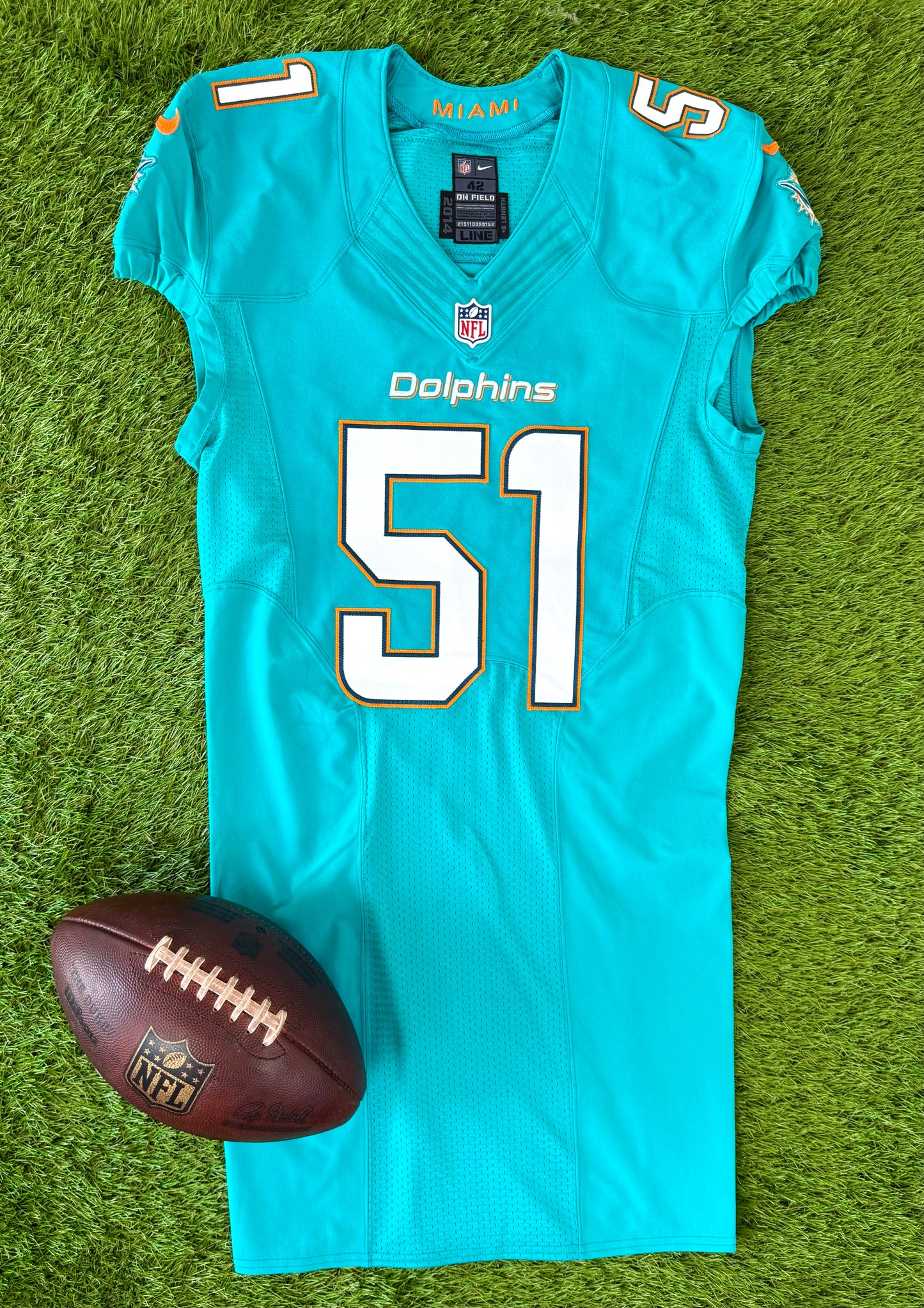 Miami Dolphins Mike Pouncey 2014 NFL Football Jersey (42/Medium)