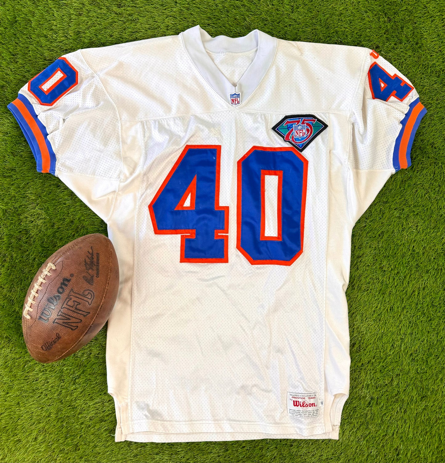 Denver Broncos Darryl Hall Game Worn 1994 NFL Football Jersey (46/Large)