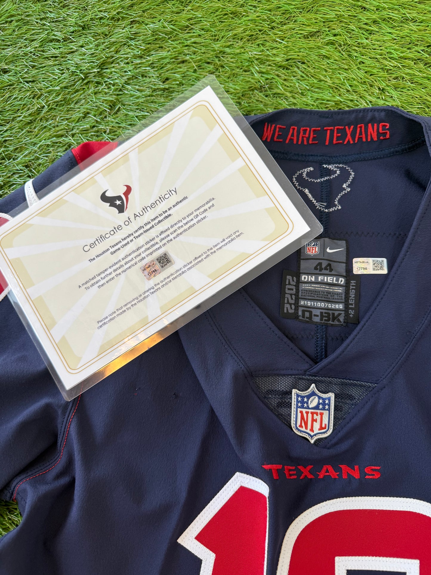Houston Texans Davis Mills 2022 NFL Football Jersey (44/Large)