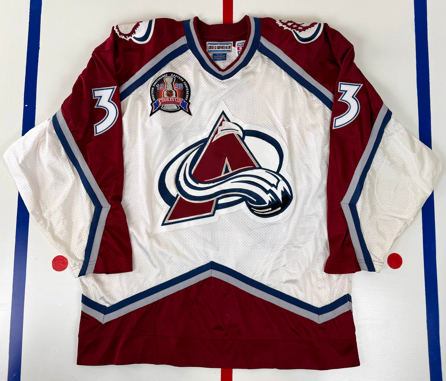 Colorado Avalanche Patrick Roy 1996 Stanley Cup Finals NHL Hockey Jersey (52/XL)