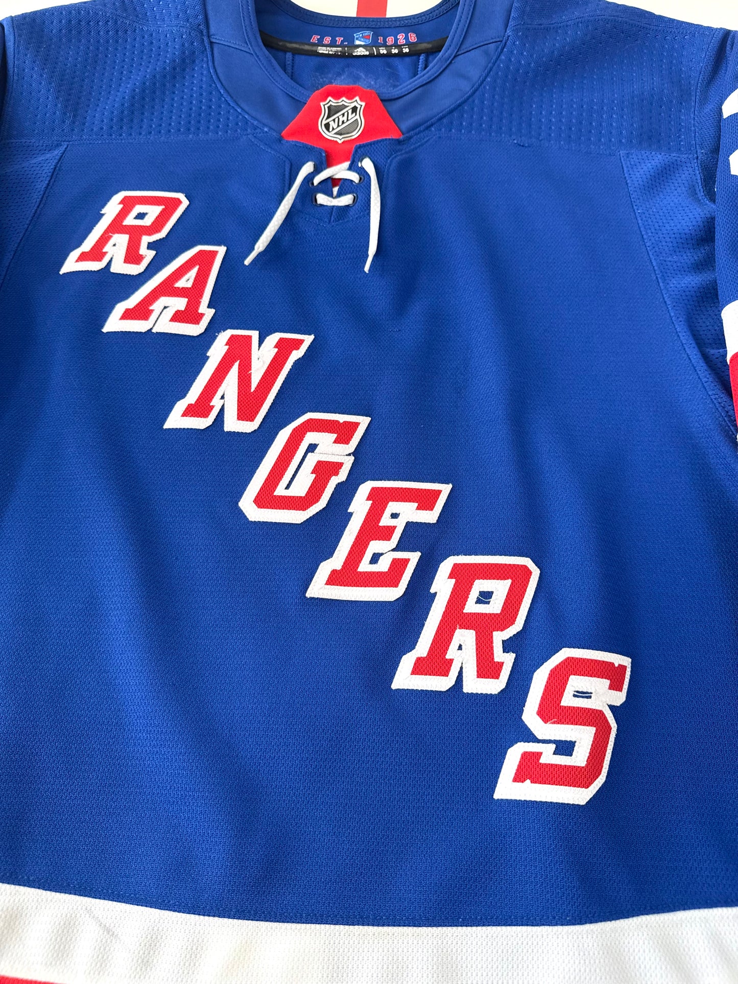 New York Rangers Alexis Lafrenière 2021-2024 NHL Hockey Jersey (56/XXL)
