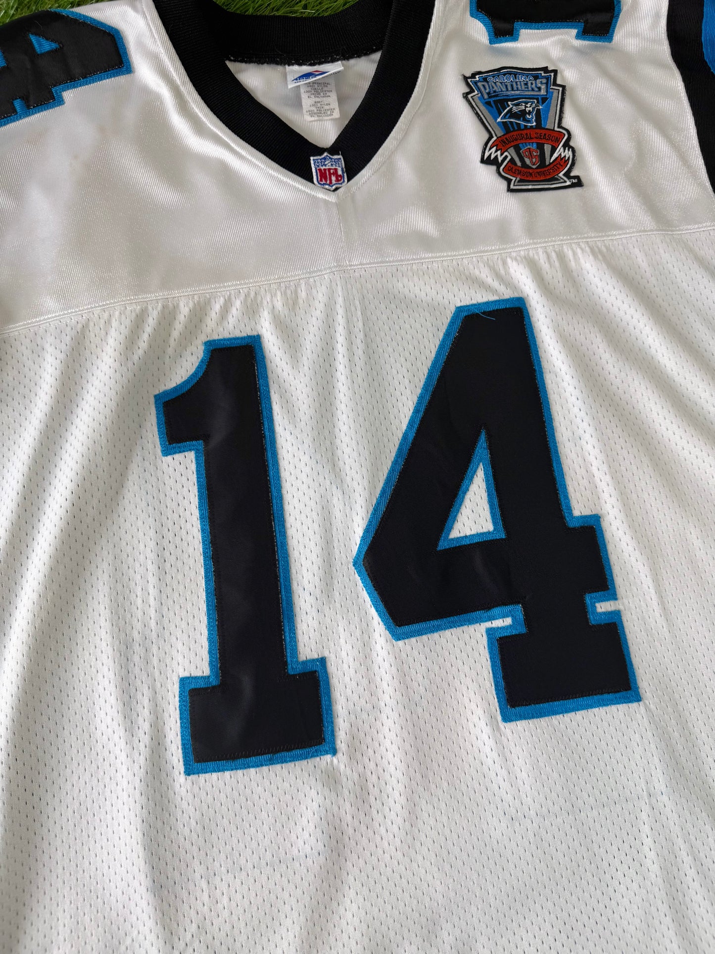 Carolina Panthers Frank Reich 1995 Preseason NFL Football Jersey (XL)