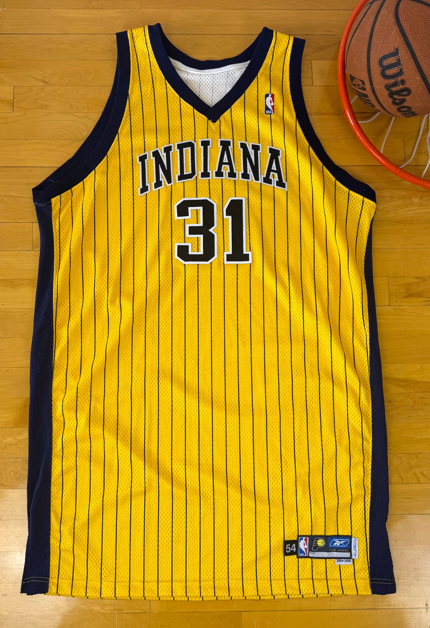 Indiana Pacers Reggie Miller 2004-2005 Alternate NBA Basketball Jersey (54/XXL)