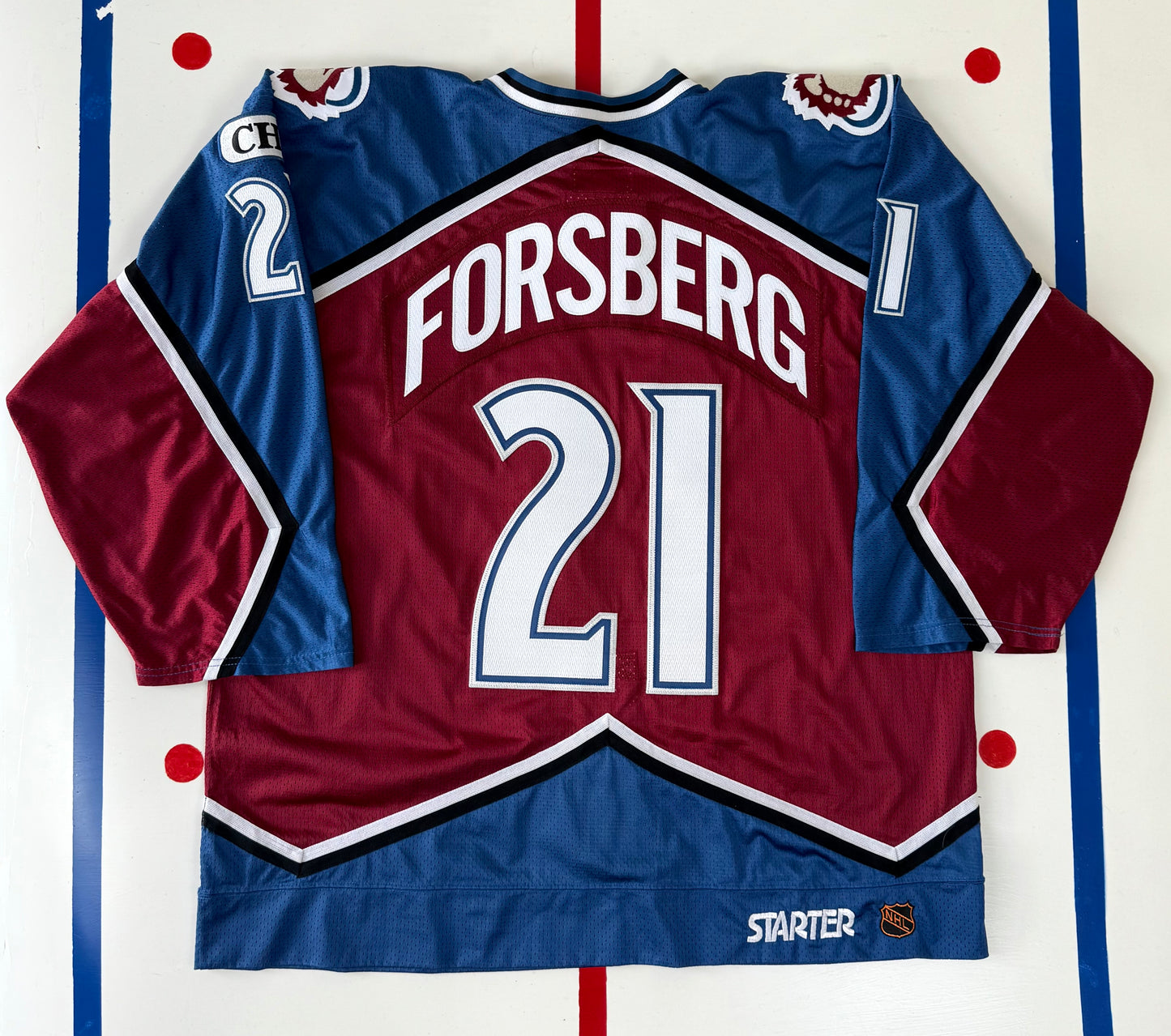 Colorado Avalanche Peter Forsberg 1998-1999 Team Issued Authentic NHL Hockey Jersey (56/XXL)