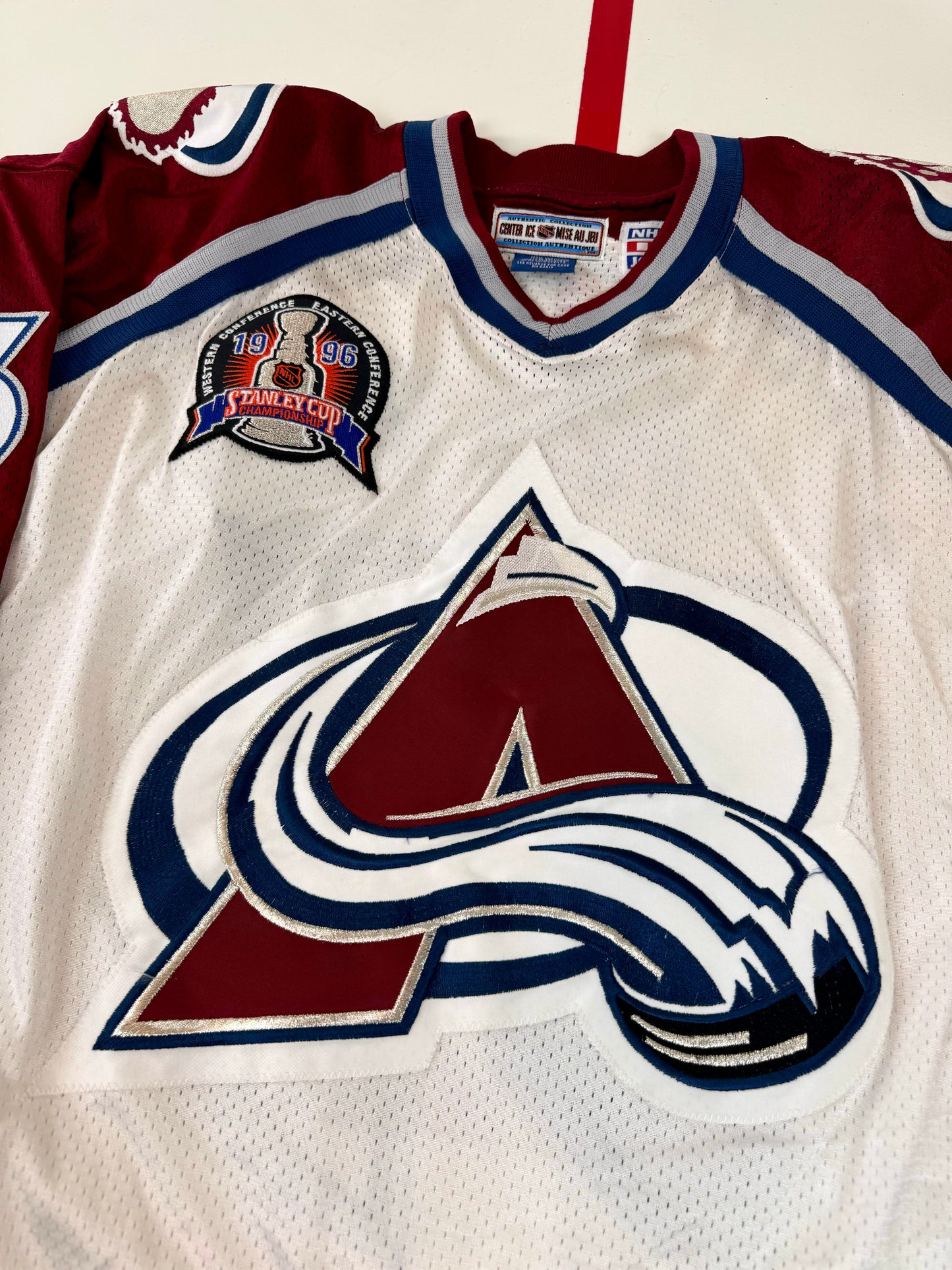 Colorado Avalanche Patrick Roy 1996 Stanley Cup Finals NHL Hockey Jersey (52/XL)