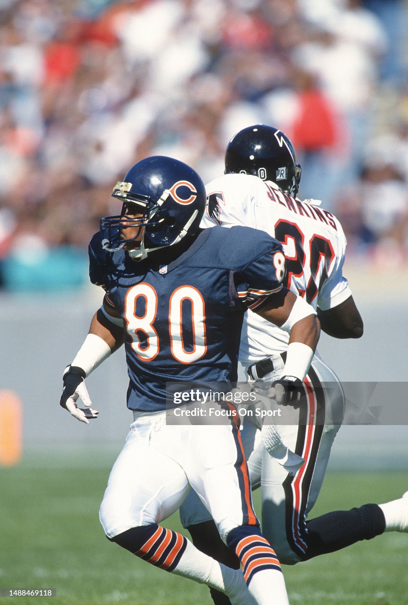 Chicago Bears Curtis Conway 1993 Game Worn NFL Football Jersey (44/Large)