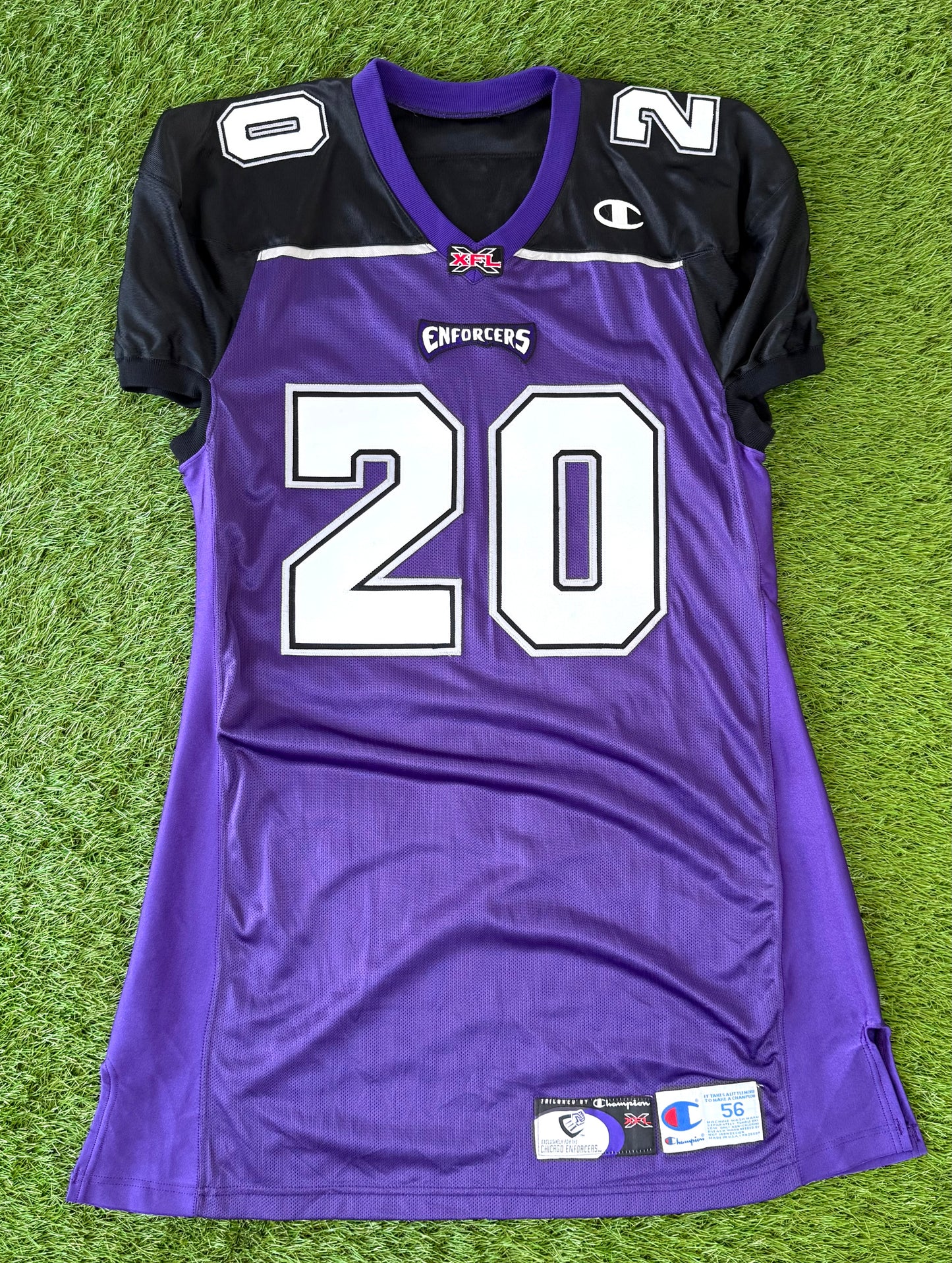 Chicago Enforcers John Avery 2001 XFL Football Jersey (56/XXL)