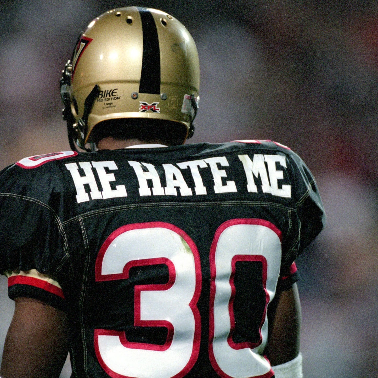 Las Vegas Outlaws Rod Smart “He Hate Me” 2001 XFL Football Jersey (52/XXL)