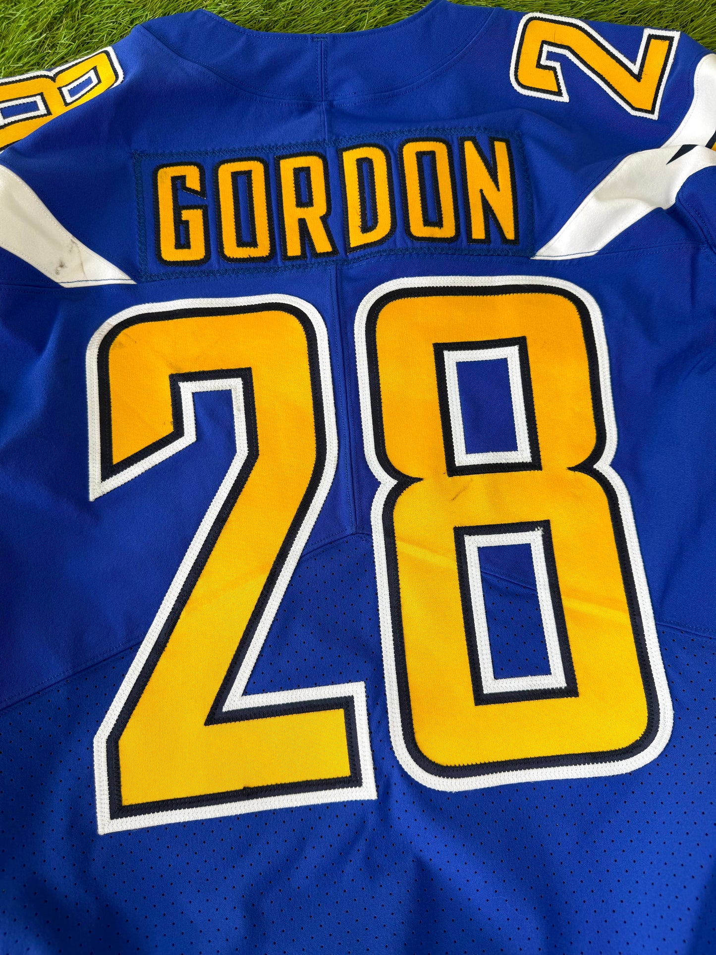 San Diego Chargers Melvin Gordon Game Issued 2016 Color Rush NFL Football Jersey (42/Medium)