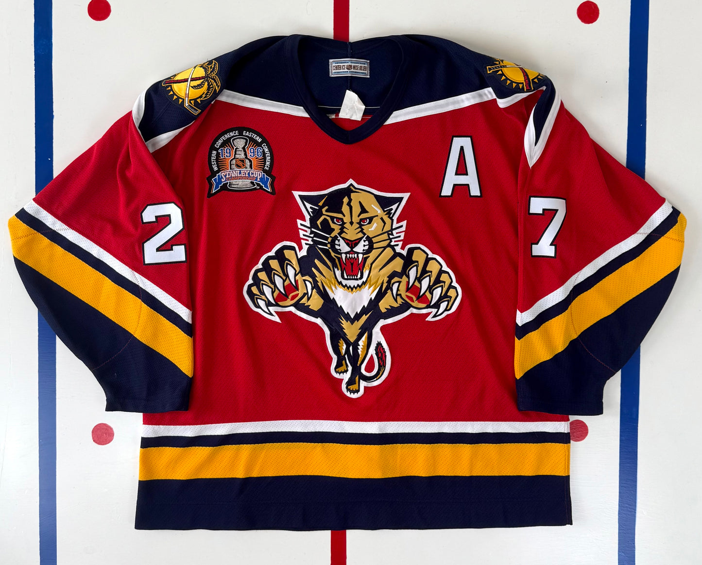 Florida Panthers Scott Mellanby 1996 Stanley Cup Finals NHL Hockey Jersey (54/XXL)