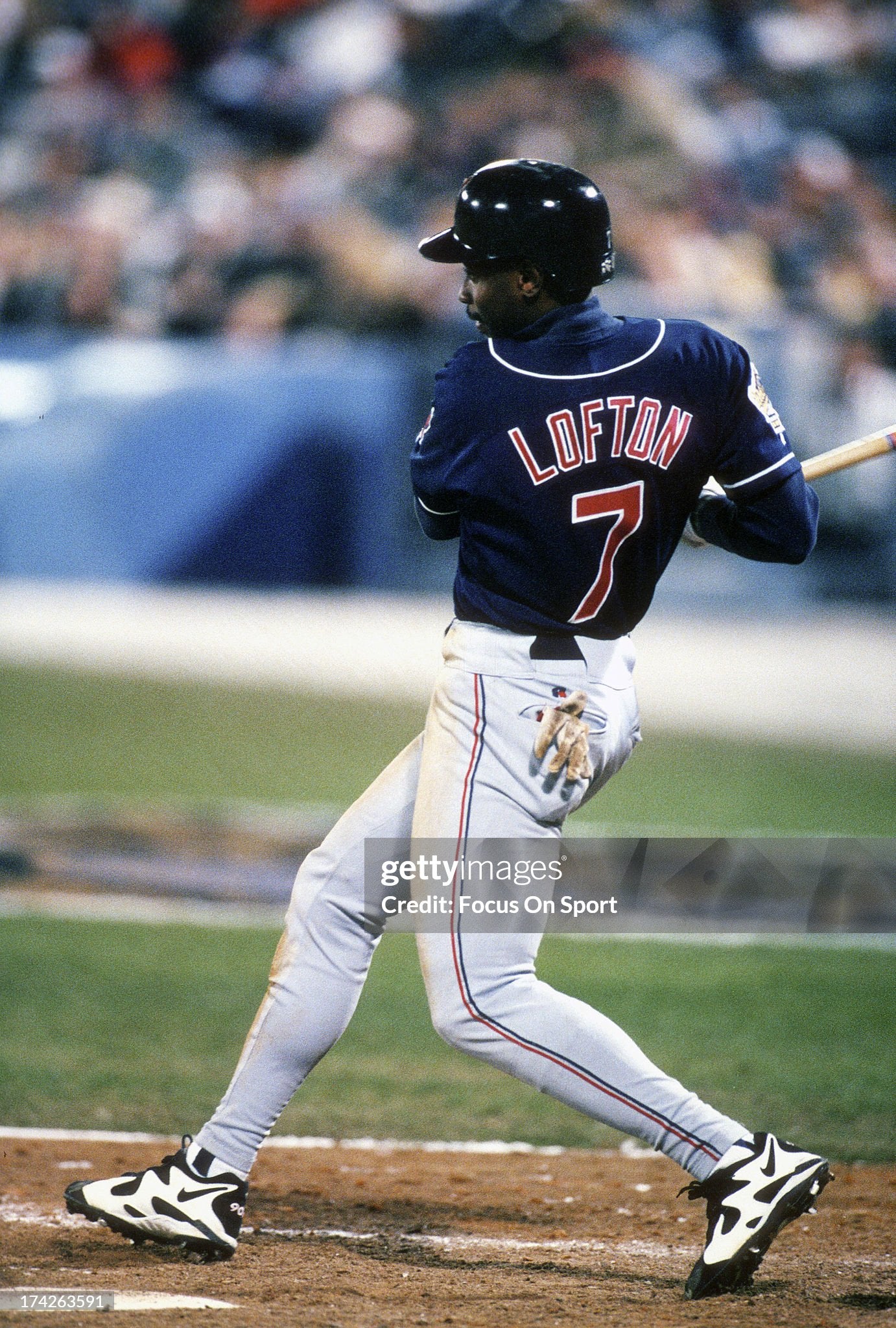 Cleveland Indians Kenny Lofton 1995 World Series MLB Baseball Jersey (52/XXL)