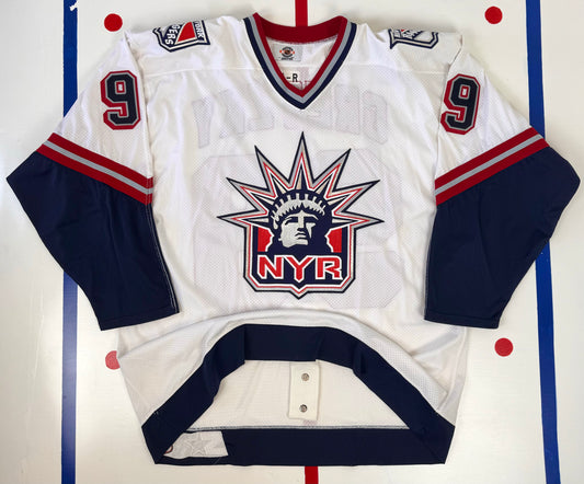 New York Rangers 1998-99 Wayne Gretzky White Lady Liberty NHL Hockey Jersey (54/XL)